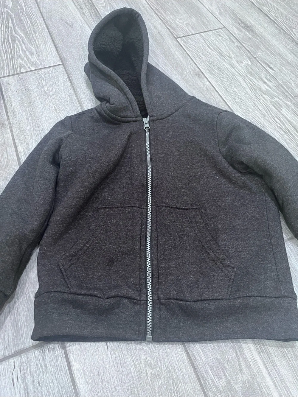 Old Navy Kids Charcoal Full-Zip Hoodie